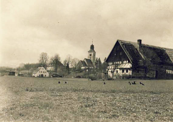 Historisches Bild vom Landhaus Lomnitz